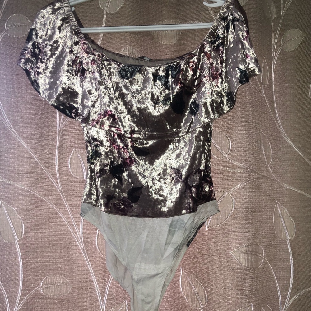 Charlotte Russe Off the shoulder body suit